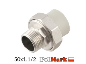 Американка 50х1,1/2 наружная резьба POLMARK PPR
