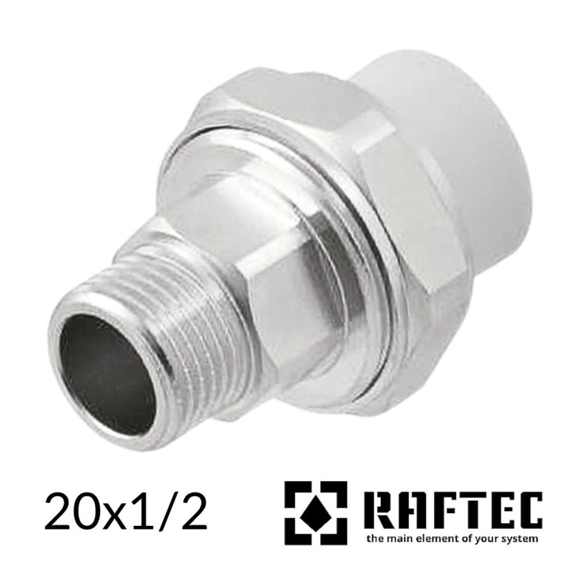 Муфта наружная резьба американка под пайку 20 Raftec