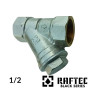 Фильтр грубой очистки 1/2 RAFTEC BLACK Никель