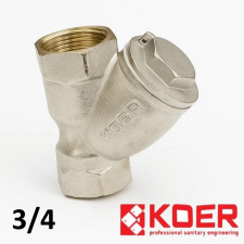 Фільтр грубої очистки 3/4 KOER Нікель