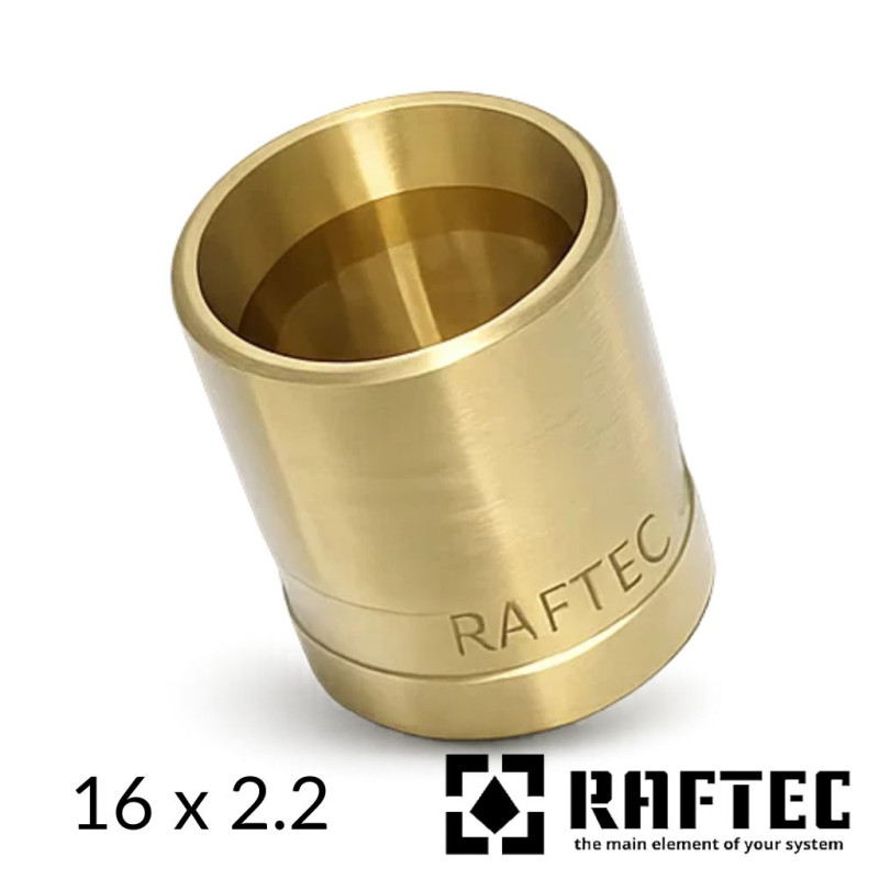 Гільза натяжна 16 x 2.2 RAFTEC PUSH латунна