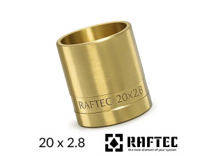 Гільза натяжна 20 x 2.8 RAFTEC PUSH латунна