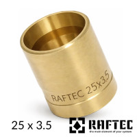 Гильза надвижная 25 x 3.5 RAFTEC PUSH латунная