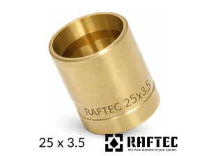 Гільза натяжна 25x 3.5 RAFTEC PUSH латунна