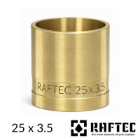 Гильза надвижная 25 x 3.5 RAFTEC PUSH латунная