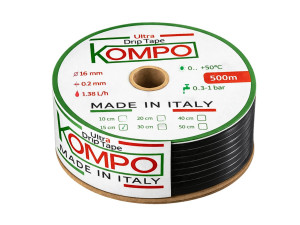 Крапельна стрічка KOMPO 500м х 15см (еміт.)  8mil 1,38л.