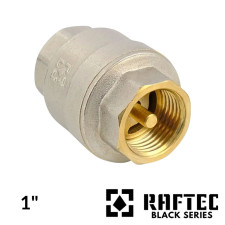 Клапан зворотний 1" RAFTEC BLACK Нікель