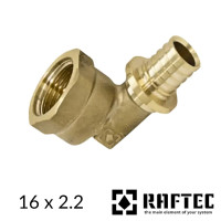 Кутник натяжний з різьбленням 16×1/2в RAFTEC PUSH