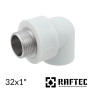 Кут ППР із різьбою 32х1 дюйм зовнішній Raftec