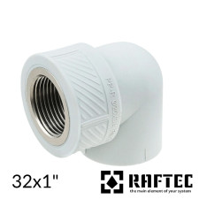 Уголок 32х1 внутренняя резьба RAFTEC PPR