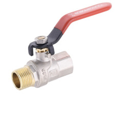 Кран 1 дюйм кульовий EUROPRODUCT ВЗ важіль (RED)