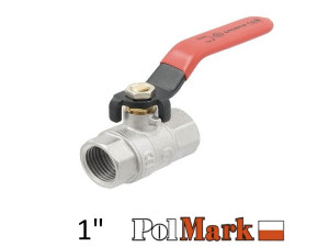 Кран 1 дюйм кульовий POLMARK Strong ВВ важіль (RED)