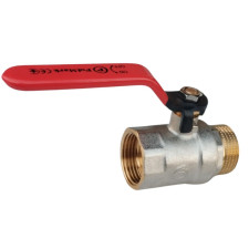 Кран 1 дюйм кульовий POLMARK Base ВЗ важіль (RED)