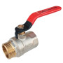 Кран 1 дюйм шариковый POLMARK Base ВН рычаг (RED)