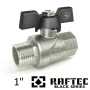 Кран 1 дюйм шариковый RAFTEC НН бабочка (BLACK)