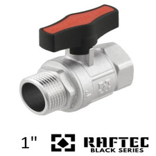 Кран 1 дюйм кульовий RAFTEC GOLD ВЗ метелик (RED) PN50