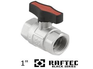 Кран 1 дюйм кульовий RAFTEC GOLD ВВ метелик (RED) PN50