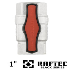 Кран 1 дюйм кульовий RAFTEC GOLD ВВ метелик (RED) PN50