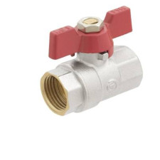 Кран 3/4 шариковый POLMARK Base ВВ бабочка (RED)