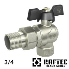 Кран американка кутовий 3/4 RAFTEC BLACK