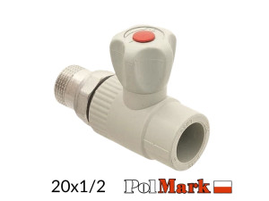 Кран радіаторний прямий 20-1/2 POLMARK PPR