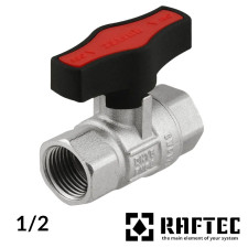 Кран 1/2 кульовий RAFTEC GOLD ВВ метелик PN64