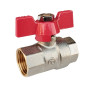 Кран 1/2 шариковый POLMARK Base ВВ бабочка (RED)