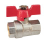 Кран 1/2 шариковый POLMARK Base ВВ бабочка (RED)