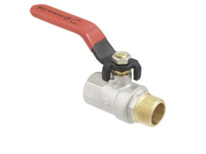 Кран 1 дюйм кульовий POLMARK Base ВЗ важіль (RED)