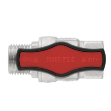 Кран кульовий 1/2 RAFTEC GOLD ВЗ метелик PN64
