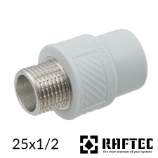 МРН 25х1/2 наружная резьба RAFTEC PPR