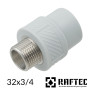 Муфта комбинированная полипропилен 32х3/4 наружная Raftec