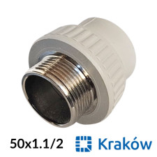 ППР Муфта с наружной резьбой 50 x 1,1/2 Krakow