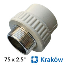 ППР Муфта с наружной резьбой 75 x 2.1/2 Krakow
