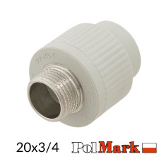 МРН 20х3/4 наружная резьба POLMARK PPR