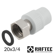 Муфта 20-3/4в накидна гайка RAFTEC PPR 