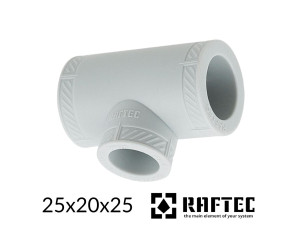 Трійник 25-20-25 перехідний RAFTEC PPR 