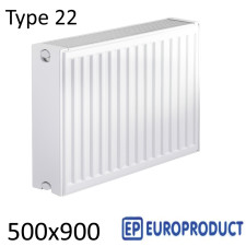 Радиатор стальной EUROPRODUCT 22 500х900 боковое подключение