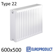 Радиатор стальной EUROPRODUCT 22 600х500 боковое подключение