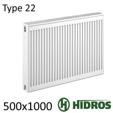Радиатор стальной HIDROS 22 500х1000 боковое подключение