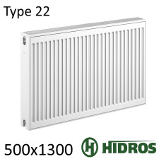 Радиатор стальной HIDROS 22 500х1300 боковое подключение