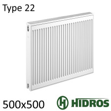 Радиатор стальной HIDROS 22 500х500 боковое подключение