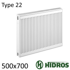 Радиатор стальной HIDROS 22 500х700 боковое подключение