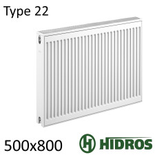 Радиатор стальной HIDROS 22 500х800 боковое подключение