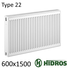 Радиатор стальной HIDROS 22 600х1500 боковое подключение