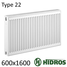 Радиатор стальной HIDROS 22 600х1600 боковое подключение
