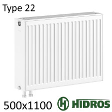 Радиатор стальной HIDROS 22 500х1100 нижнее подключение