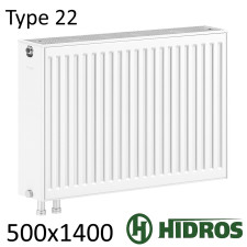 Радиатор стальной HIDROS 22 500х1400 нижнее подключение
