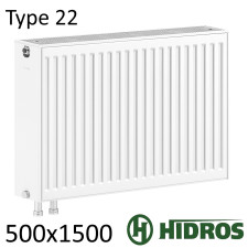 Радиатор стальной HIDROS 22 500х1500 нижнее подключение