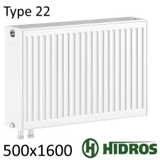 Радиатор стальной HIDROS 22 500х1600 нижнее подключение